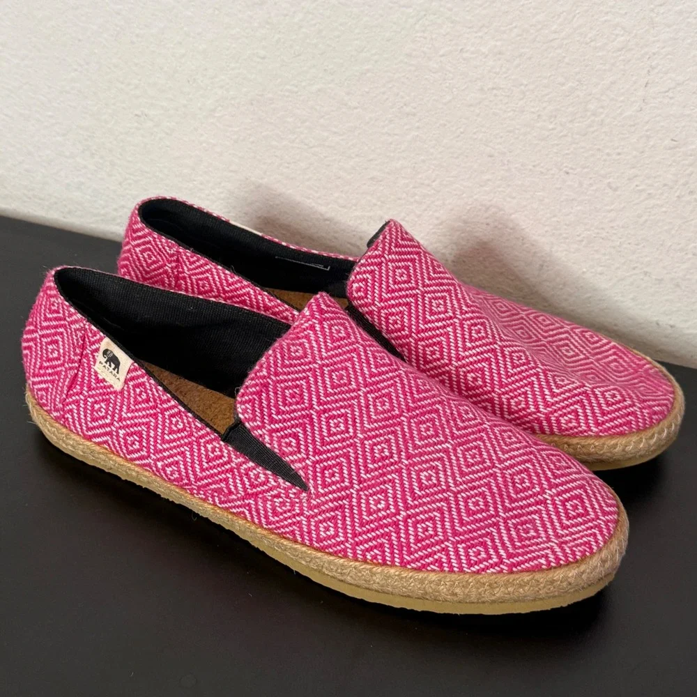 Patara Seeker Slip On‎ Pink Espadrille Loafers
